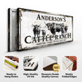 Personalized Cattle Sign by Tailored Canvases
