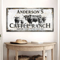 Personalized Cattle Sign by Tailored Canvases