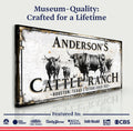 Personalized Cattle Sign by Tailored Canvases