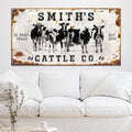 Personalized Cattle Sign II by Tailored Canvases
