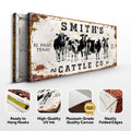 Personalized Cattle Sign II by Tailored Canvases