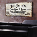Personalized Cigar Room and Lounge Sign II by Tailored Canvases