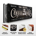 Personalized Coffee Bar Sign by Tailored Canvases