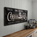 Personalized Coffee Bar Sign by Tailored Canvases