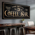 Personalized Coffee Bar Sign II by Tailored Canvases