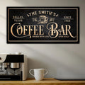 Personalized Coffee Bar Sign II by Tailored Canvases