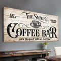 Personalized Coffee Bar Sign IV by Tailored Canvases