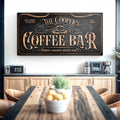 Personalized Coffee Bar Sign V by Tailored Canvases