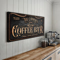 Personalized Coffee Bar Sign V by Tailored Canvases