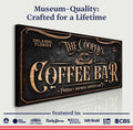 Personalized Coffee Bar Sign V by Tailored Canvases