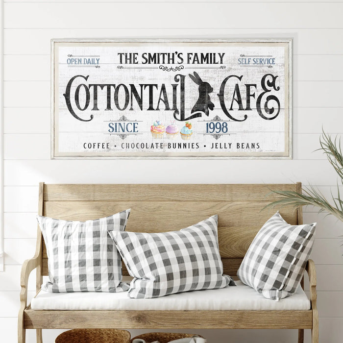Personalized Easter Bunny Sign by Tailored Canvases
