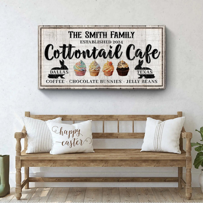 Personalized Easter Bunny Sign II by Tailored Canvases
