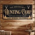 Personalized Family Hunting Camp Sign by Tailored Canvases