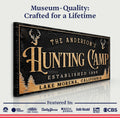 Personalized Family Hunting Camp Sign by Tailored Canvases