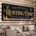 Personalized Family Hunting Camp Sign by Tailored Canvases