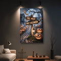 Personalized Family Name Street Sign Halloween Wall Art by Tailored Canvases