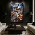 Personalized Family Name Street Sign Halloween Wall Art by Tailored Canvases