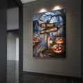 Personalized Family Name Street Sign Halloween Wall Art by Tailored Canvases