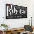 Personalized Family Sign by Tailored Canvases