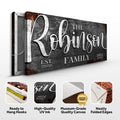 Personalized Family Sign by Tailored Canvases