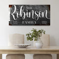 Personalized Family Sign by Tailored Canvases
