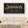 Personalized Family Sign X by Tailored Canvases