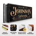 Personalized Family Sign X by Tailored Canvases