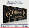 Personalized Family Sign X by Tailored Canvases