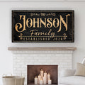 Personalized Family Sign X by Tailored Canvases
