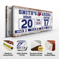 Personalized Football Scoreboard Sign by Tailored Canvases