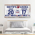 Personalized Football Scoreboard Sign by Tailored Canvases