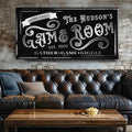 Personalized Game Room Sign II by Tailored Canvases