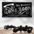 Personalized Game Room Sign II by Tailored Canvases