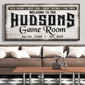Personalized Game Room Sign IV by Tailored Canvases