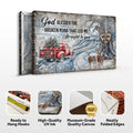 Personalized God Blessed The Broken Road Christmas Sign by Tailored Canvases