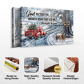 Personalized God Blessed The Broken Road Christmas Sign II by Tailored Canvases