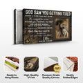 Personalized God Saw You Getting Tired Memorial Sign by Tailored Canvases