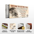 Personalized God Saw You Getting Tired Memorial Sign III by Tailored Canvases