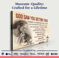 Personalized God Saw You Getting Tired Memorial Sign III by Tailored Canvases