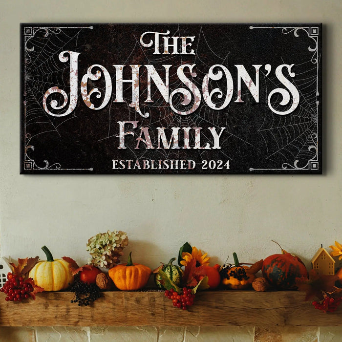 Personalized Gothic Sign by Tailored Canvases