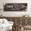 Personalized Happily Ever After Couple Sign by Tailored Canvases