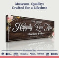 Personalized Happily Ever After Couple Sign by Tailored Canvases