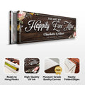 Personalized Happily Ever After Couple Sign by Tailored Canvases