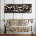 Personalized Happily Ever After Couple Sign by Tailored Canvases
