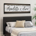 Personalized Happily Ever After Couple Sign II by Tailored Canvases