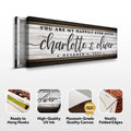 Personalized Happily Ever After Couple Sign II by Tailored Canvases