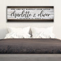 Personalized Happily Ever After Couple Sign II by Tailored Canvases