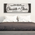 Personalized Happily Ever After Couple Sign III by Tailored Canvases