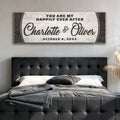 Personalized Happily Ever After Couple Sign III by Tailored Canvases