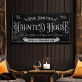 Personalized Haunted House Sign II by Tailored Canvases